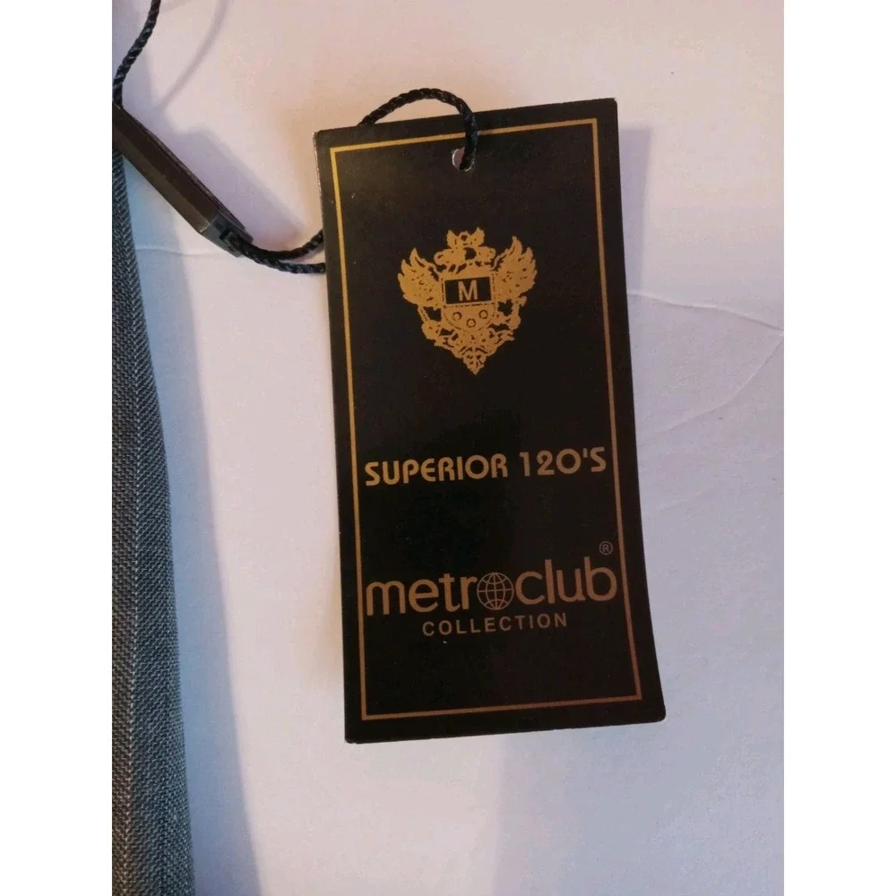 Men's‎ Metro Club Collection Dress Pants  41x30 Gray Pin Stripe